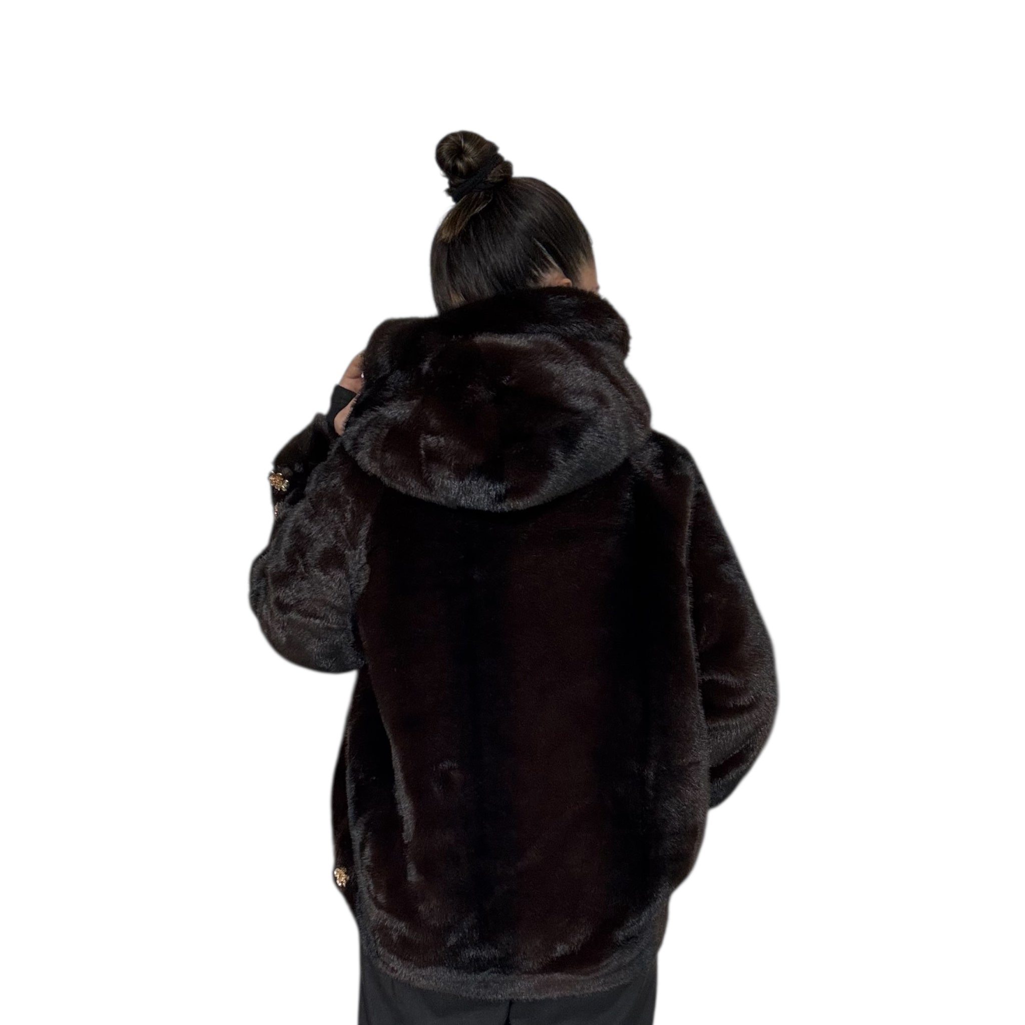 PR0256 - Eco pelliccia  - Marrone