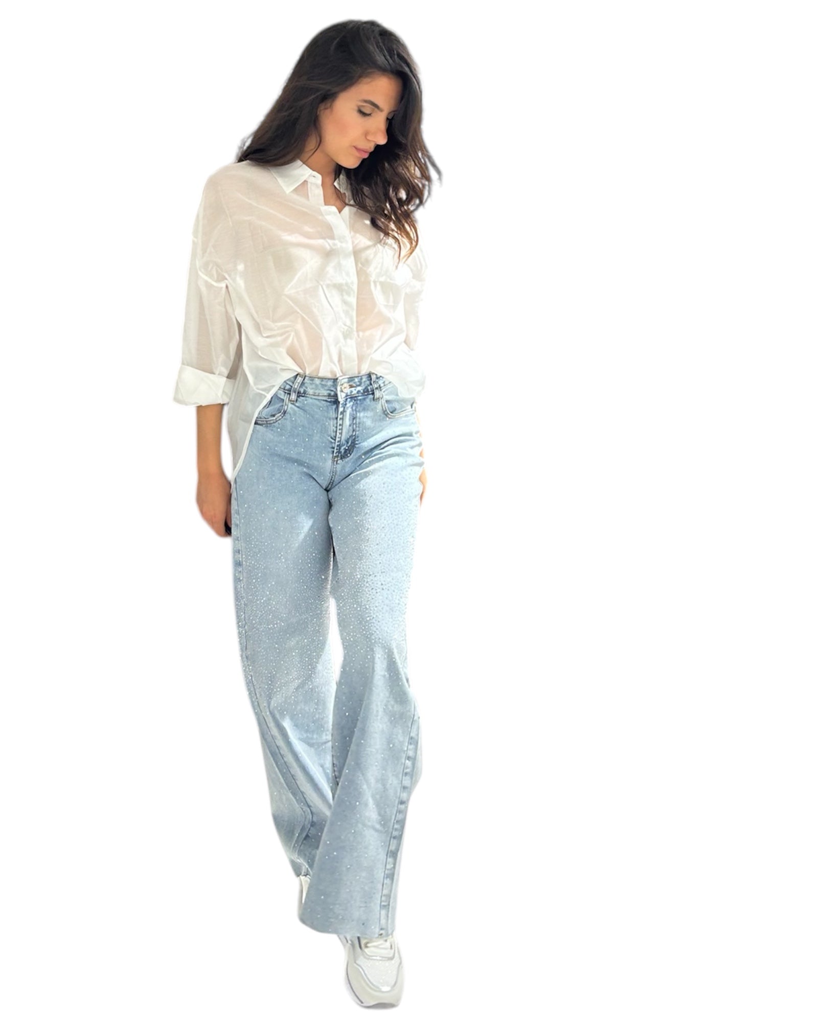 MQ22003 - Jeans Wide - Denim