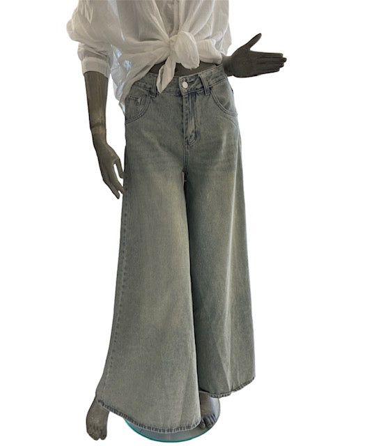 P4031 - Jeans Wide - Denim