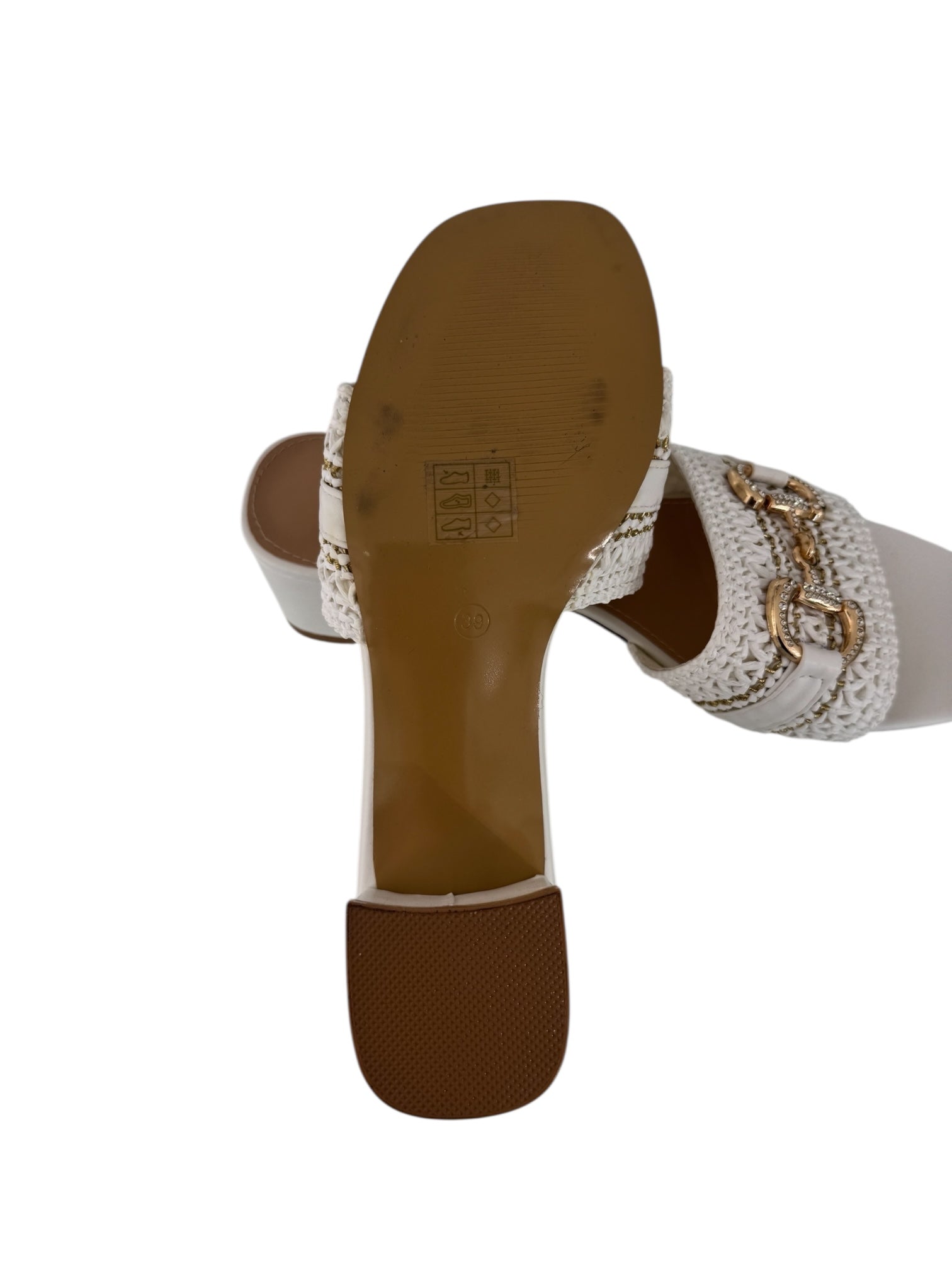 B928-wh - Mule - Sandalo