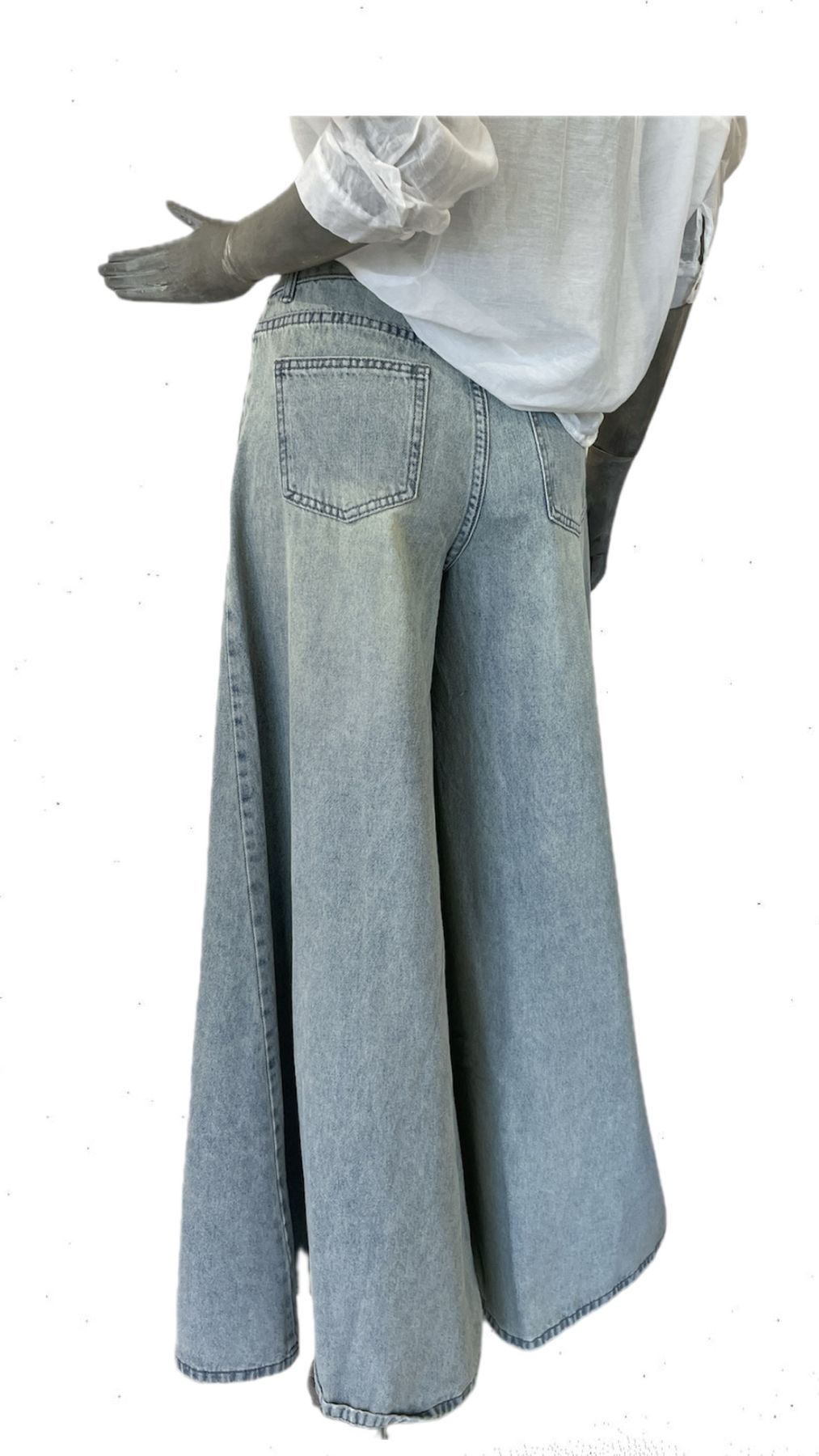 P4031 - Jeans Wide - Denim